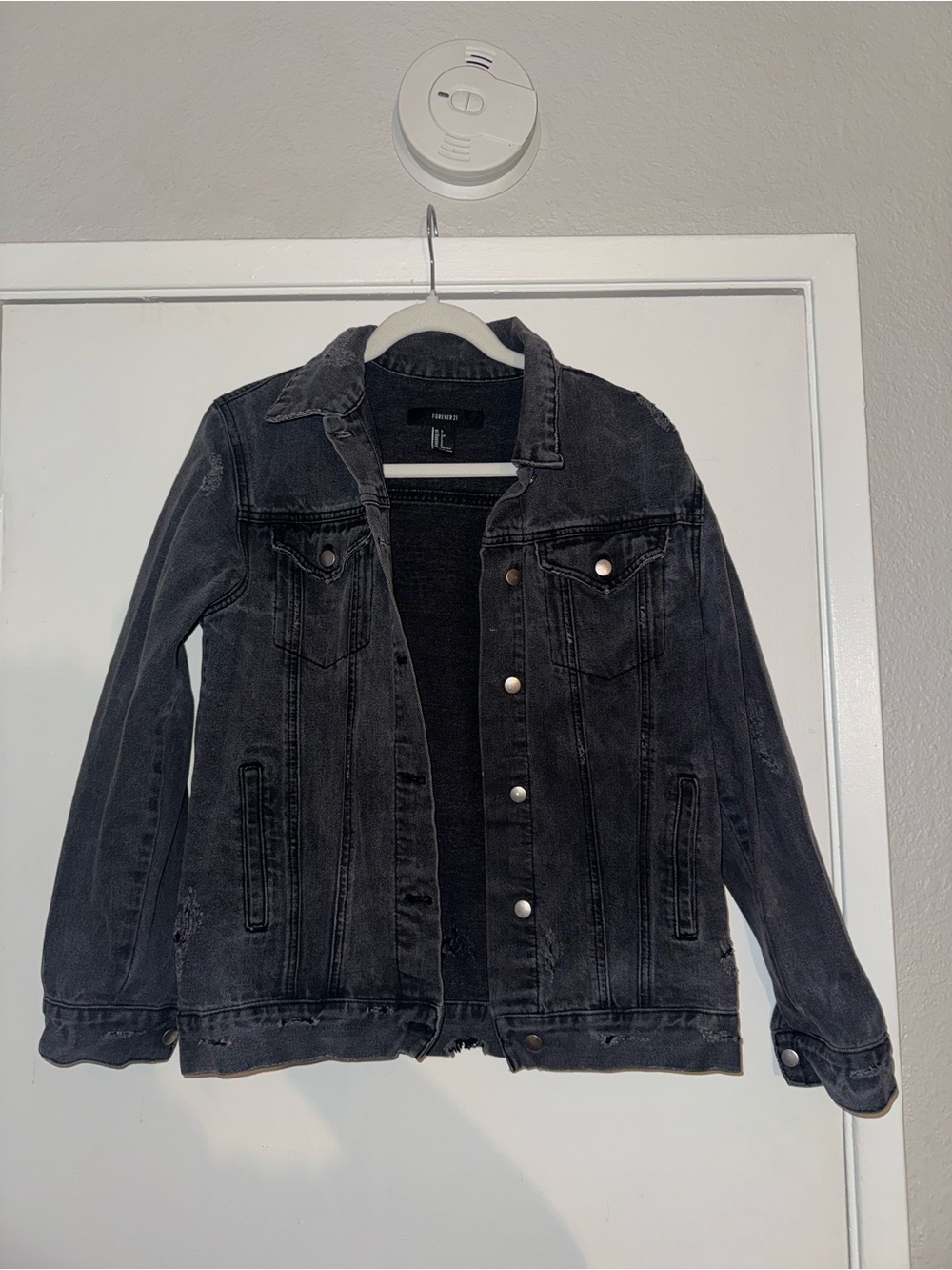 Forever 21 Distressed Denim Jacket